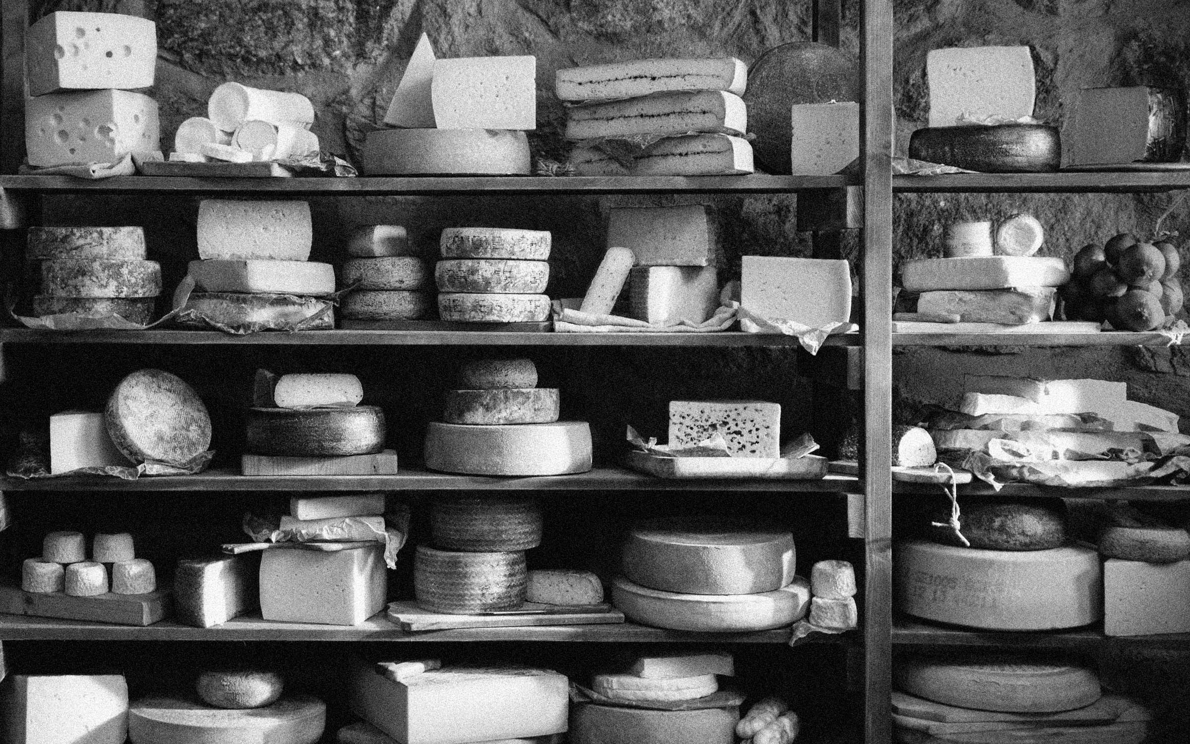 Osthylla i svartvitt